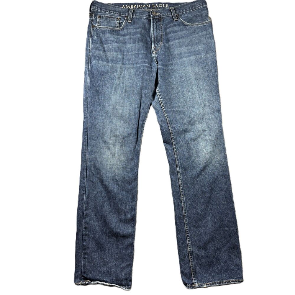 American Eagle Men Jeans Original Boot Bootcut Cowboy Western Rodeo 36x34 P262
